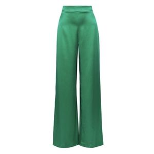 Cushnie Silk-satin Wide Leg Pants 4 NWT